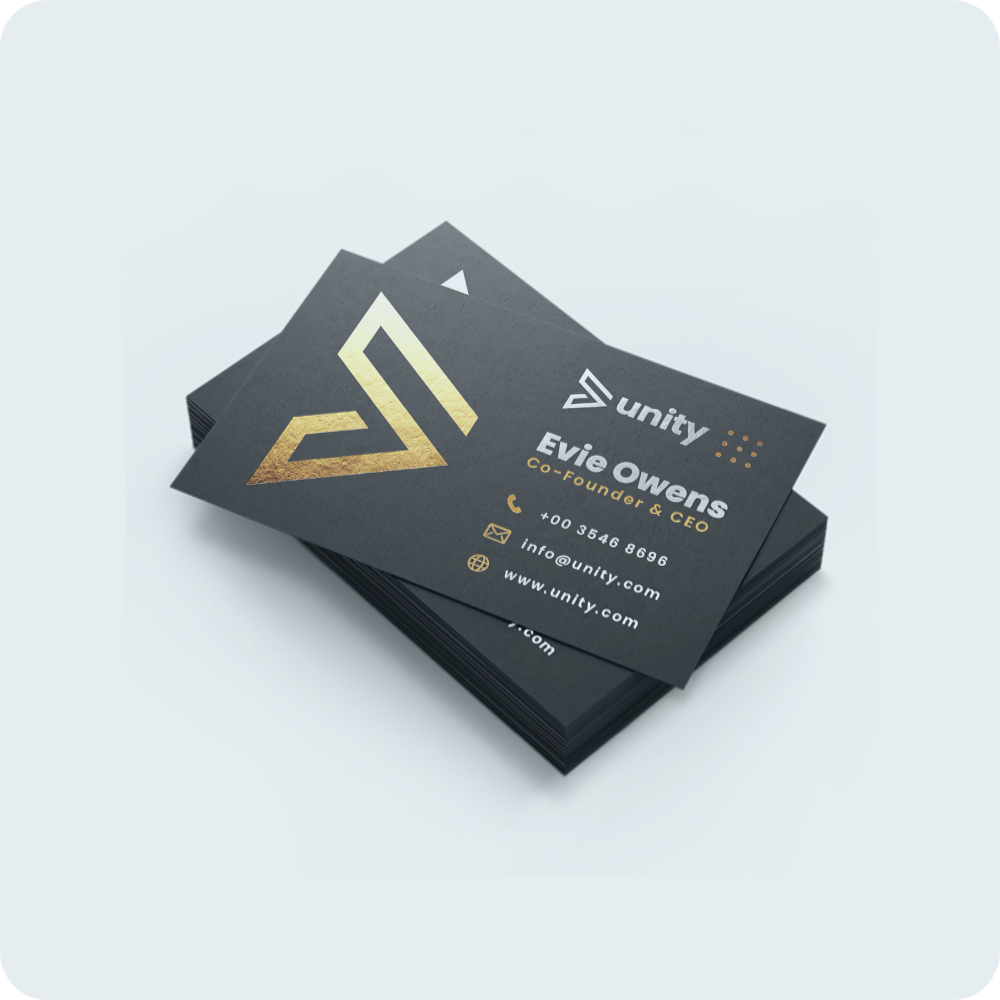 Foil-Stamped Business Cards - Luxury in Every Detail
